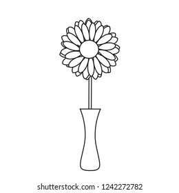 Cute drawing sunflower