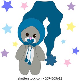 Cute drawing for wedding invitations, greeting card, poster, fabric decoration and children's things.