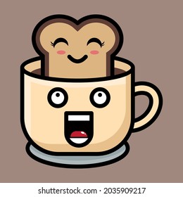 cute drink cartoon illustration vector graphic 