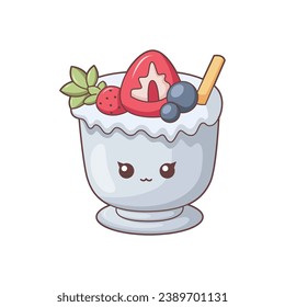 Cute Drink Character Design Illustration