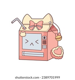 Cute Drink Character Design Illustration