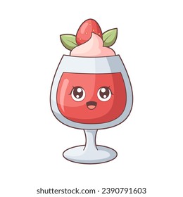 Cute Drink Character Design Illustration