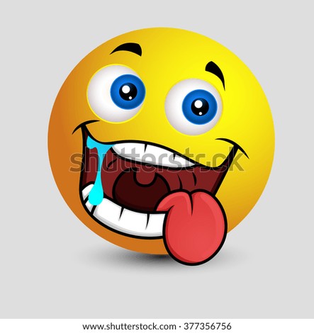 Cute Drooling Smiley Face