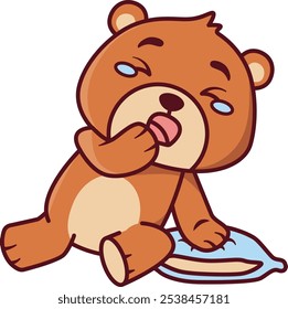 Cute Drowsy That Bear Illustration