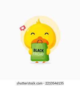 Cute duck with black friday bag discount