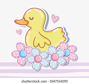 Cute duck cartoon