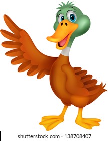 Cute duck cartoon