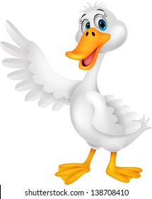 Cute duck cartoon