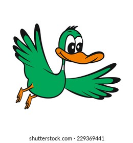 Cute duck cartoon