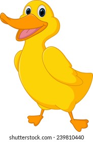 Cute duck cartoon 