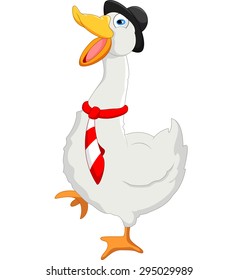 Cute duck cartoon 