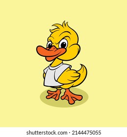 cute duck cartoon for commercial use