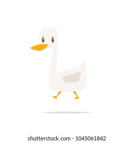 Cute duck cartoon vector