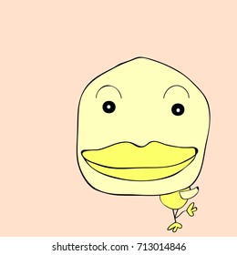 cute duck  design vector eps.10