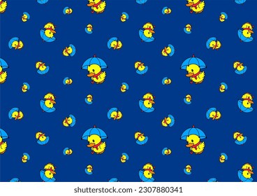 cute duck hanging umbrella pattern printing for baby