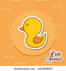 cute duck icon image