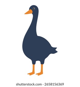 Niedliche Ente Illustration Flaches Design