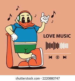 Cute Duck Illustration Vector Asset