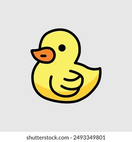 lindo pato ilustración gráfico de Vector