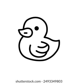 cute duck illustration vector graphic