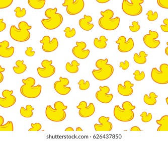 Cute duck pattern background