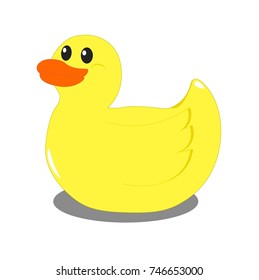 Cute Duck Toy Vector Cartoon Illustration Stock Vector (Royalty Free ...