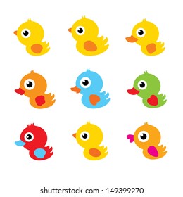 cute duck vector