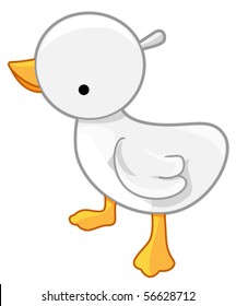 Cute Duck - Vector