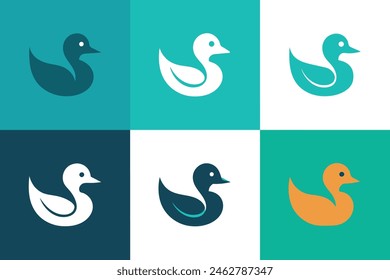Cute duck vector illustration for kids