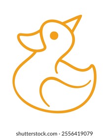 Cute duckling doodle sketch design