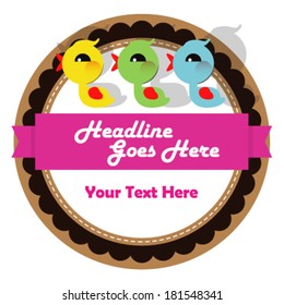 Cute ducks baby shower invitation 