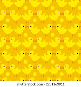 cute ducks ornament seamless vector pattern