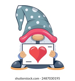 Cute Dwarf Flat Character Icons