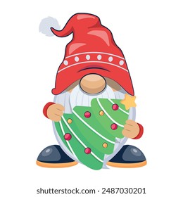 Cute Dwarf Flat Character Icons