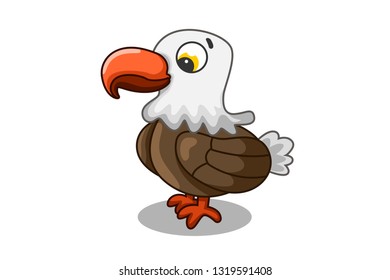 cute eagle cartoon