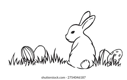 Cute Easter border and