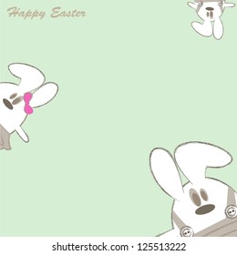 Cute easter bunnies