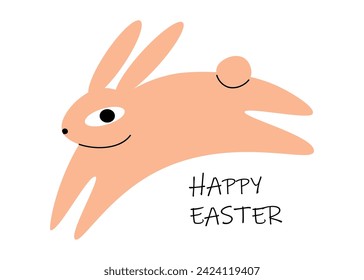 Hermoso de Pascua. Tarjeta de Pascua, afiche, plantilla. Ilustración vectorial aislada para su diseño.