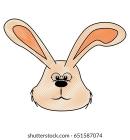 Cute easter bunny cartoon