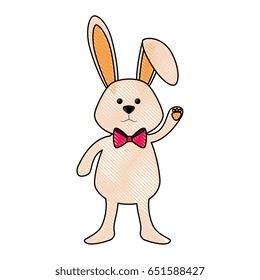 Cute easter bunny cartoon