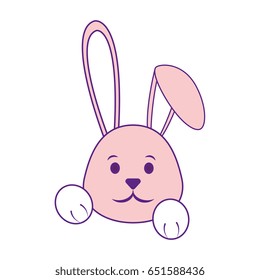 Cute easter bunny cartoon