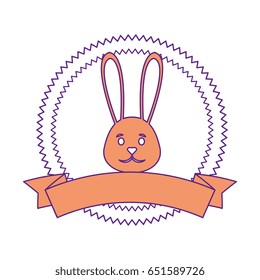 Cute easter bunny cartoon