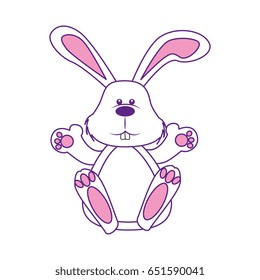 Cute easter bunny cartoon