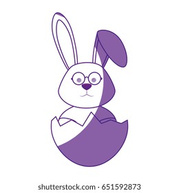 Cute easter bunny cartoon