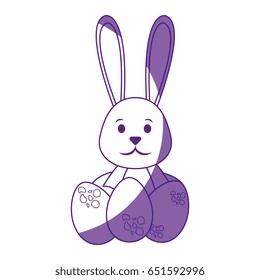 Cute easter bunny cartoon