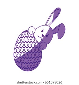 Cute easter bunny cartoon