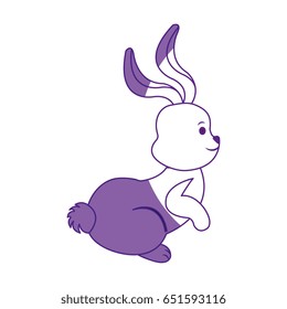 Cute easter bunny cartoon