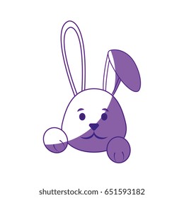 Cute easter bunny cartoon