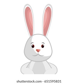 Cute easter bunny cartoon