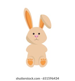 Cute easter bunny cartoon